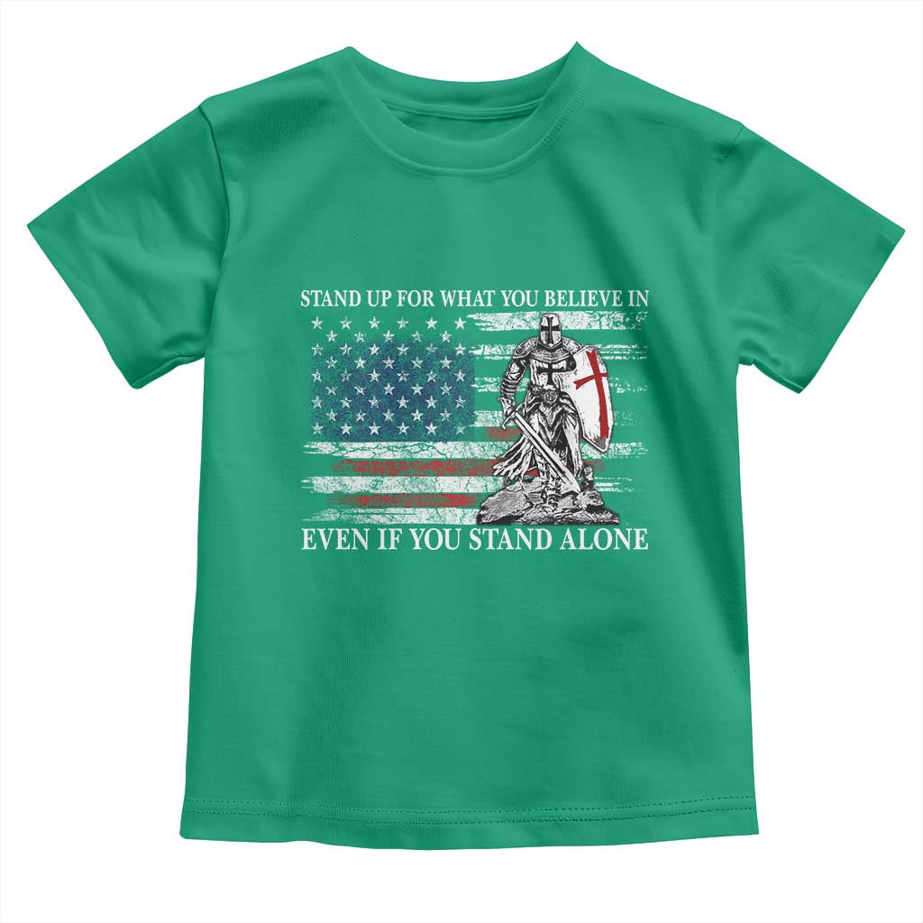 Catholic Knight Templar Toddler T Shirt American Flag Crusader Cross TS10 Irish Green Print Your Wear