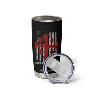 Catholic Knight Templar Crusader Cross Tumbler Cup Knight Templar Patriotic American Flag TS10 Print Your Wear