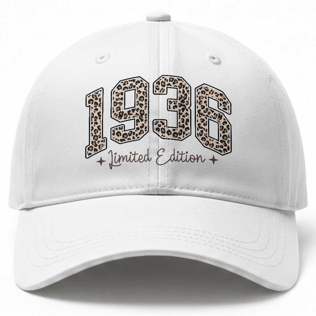 1936 Retro Birthday Baseball Cap 90 Year Old Leopard 90th Birthday Gifts For Women TS10 Print Your Wear