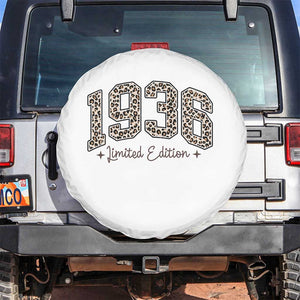 1936 Retro Birthday Spare Tire Cover 90 Year Old Leopard 90th Birthday Gifts For Women TS10 No hole White Print Your Wear