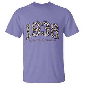 1936 Retro Birthday T Shirt 90 Year Old Leopard 90th Birthday Gifts For Women TS10 Violet Print Your Wear