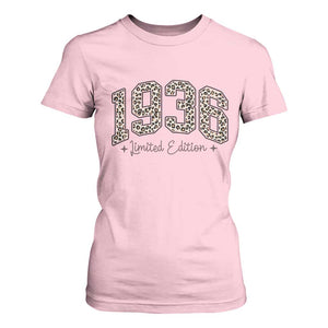 1936 Retro Birthday T Shirt For Women 90 Year Old Leopard 90th Birthday Gifts For Women TS10 Light Pink Print Your Wear