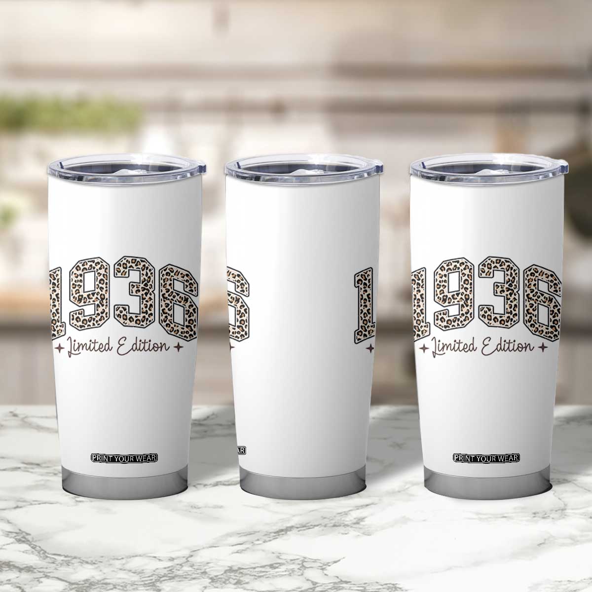 1936 Retro Birthday Tumbler Cup 90 Year Old Leopard 90th Birthday Gifts For Women TS10 Print Your Wear