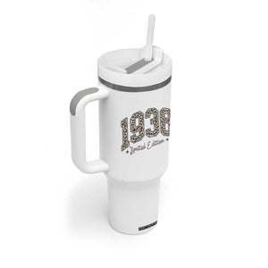 1936 Retro Birthday Tumbler With Handle 90 Year Old Leopard 90th Birthday Gifts For Women TS10 Print Your Wear