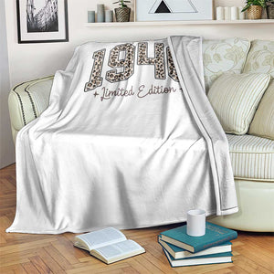 1946 Retro Birthday Throw Blanket 80 Year Old Leopard 80th Birthday Gifts For Women TS10 Print Your Wear