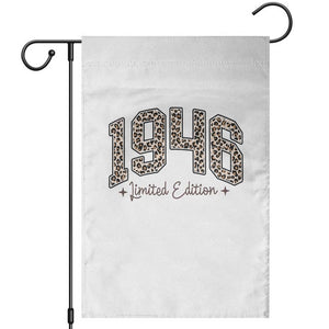 1946 Retro Birthday Garden Flag 80 Year Old Leopard 80th Birthday Gifts For Women TS10 White Print Your Wear