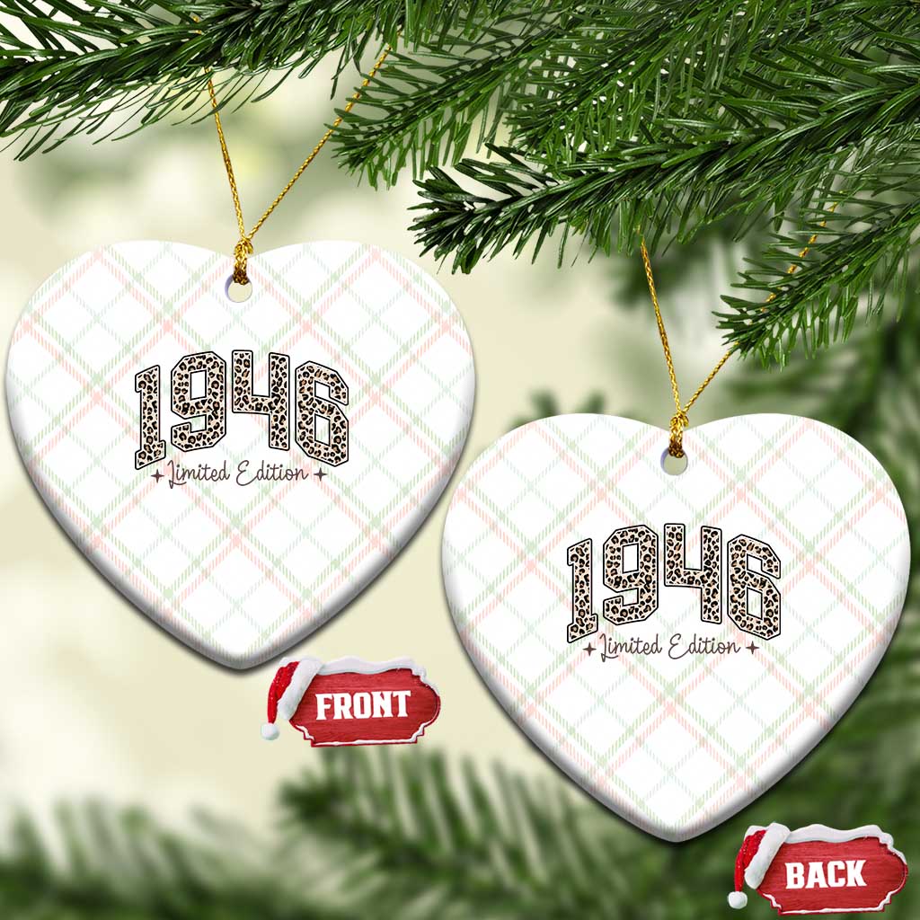 1946 Retro Birthday Ceramic Ornament 80 Year Old Leopard 80th Birthday Gifts For Women TS10 Print Your Wear