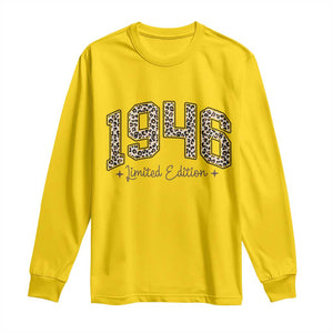 1946 Retro Birthday Long Sleeve Shirt 80 Year Old Leopard 80th Birthday Gifts For Women TS10 Daisy Print Your Wear