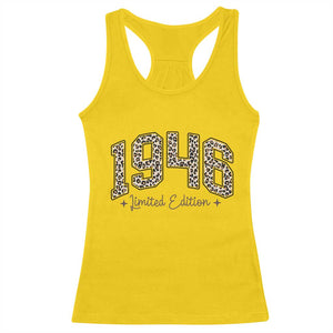 1946 Retro Birthday Racerback Tank Top 80 Year Old Leopard 80th Birthday Gifts For Women TS10 Daisy Print Your Wear