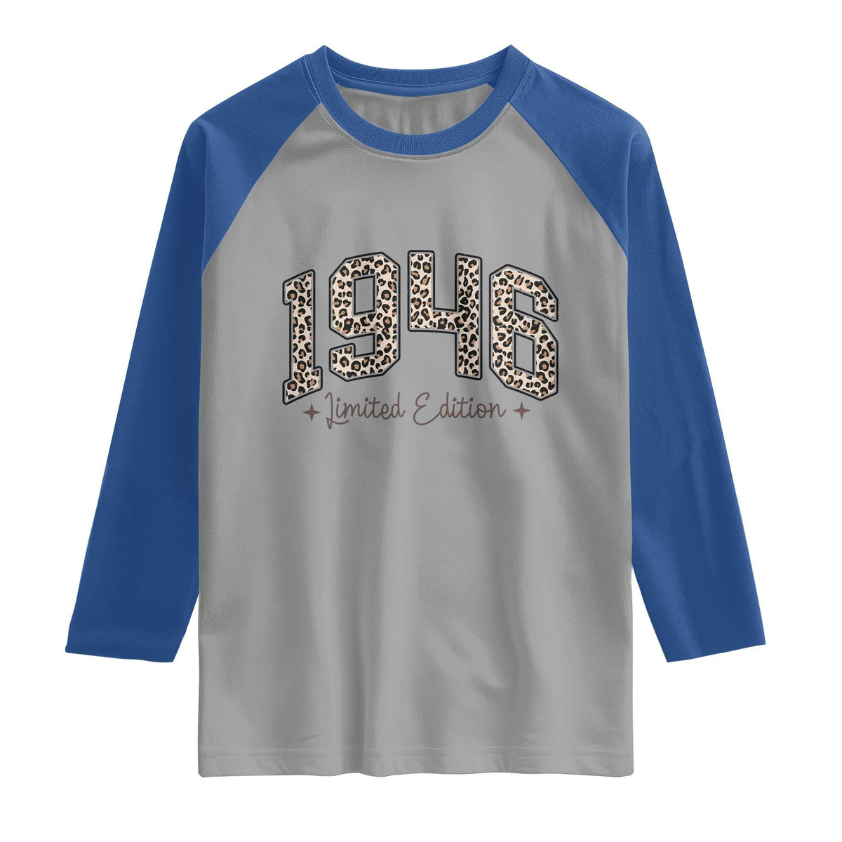 1946 Retro Birthday Raglan Shirt 80 Year Old Leopard 80th Birthday Gifts For Women TS10 Sport Gray Royal Print Your Wear