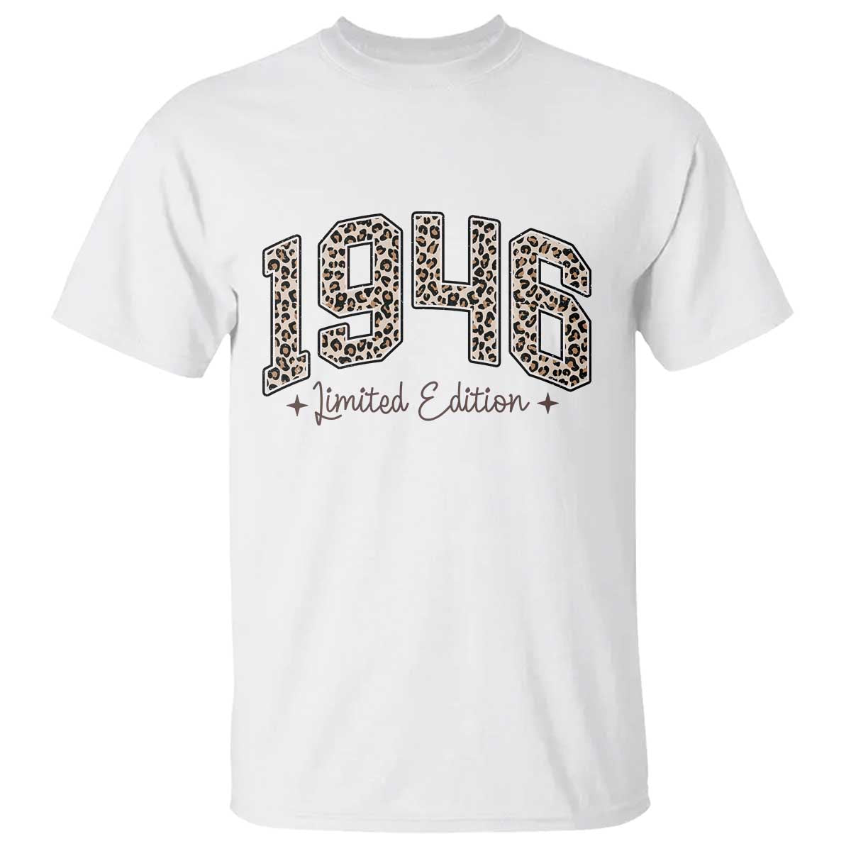 1946 Retro Birthday T Shirt 80 Year Old Leopard 80th Birthday Gifts For Women TS10 White Print Your Wear