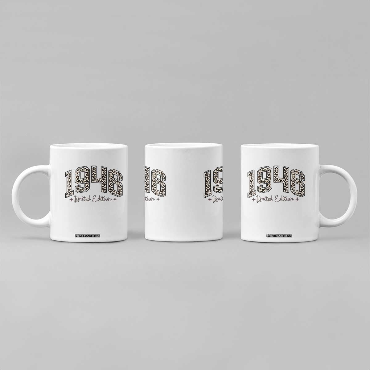 1946 Retro Birthday Coffee Mug 80 Year Old Leopard 80th Birthday Gifts For Women TS10 Print Your Wear