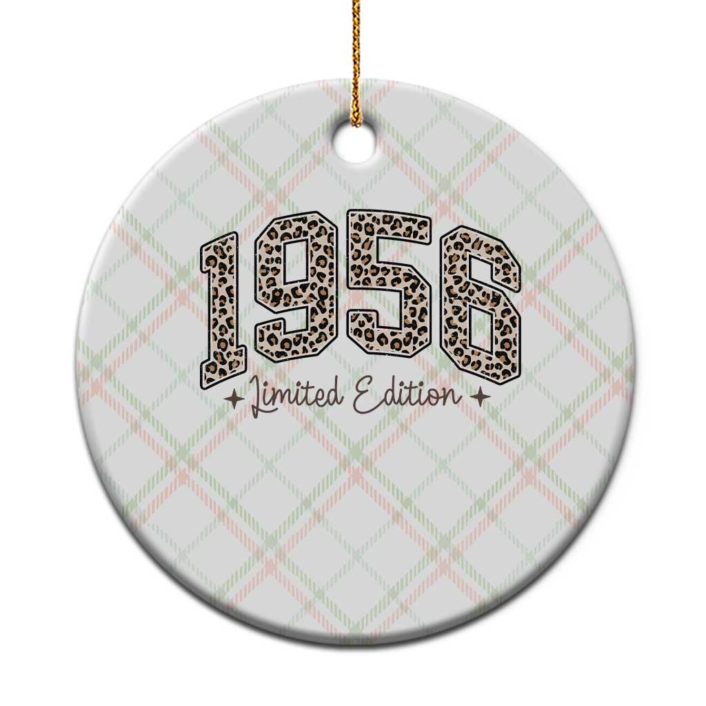 1956 Retro Birthday Ceramic Ornament 70 Year Old Leopard 70th Birthday Gifts For Women TS10 1pc Christmas Plaid Print Your Wear