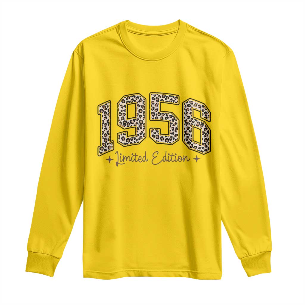 1956 Retro Birthday Long Sleeve Shirt 70 Year Old Leopard 70th Birthday Gifts For Women TS10 Daisy Print Your Wear