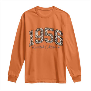1956 Retro Birthday Long Sleeve Shirt 70 Year Old Leopard 70th Birthday Gifts For Women TS10 Orange Print Your Wear