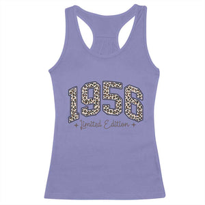 1956 Retro Birthday Racerback Tank Top 70 Year Old Leopard 70th Birthday Gifts For Women TS10 Violet Print Your Wear
