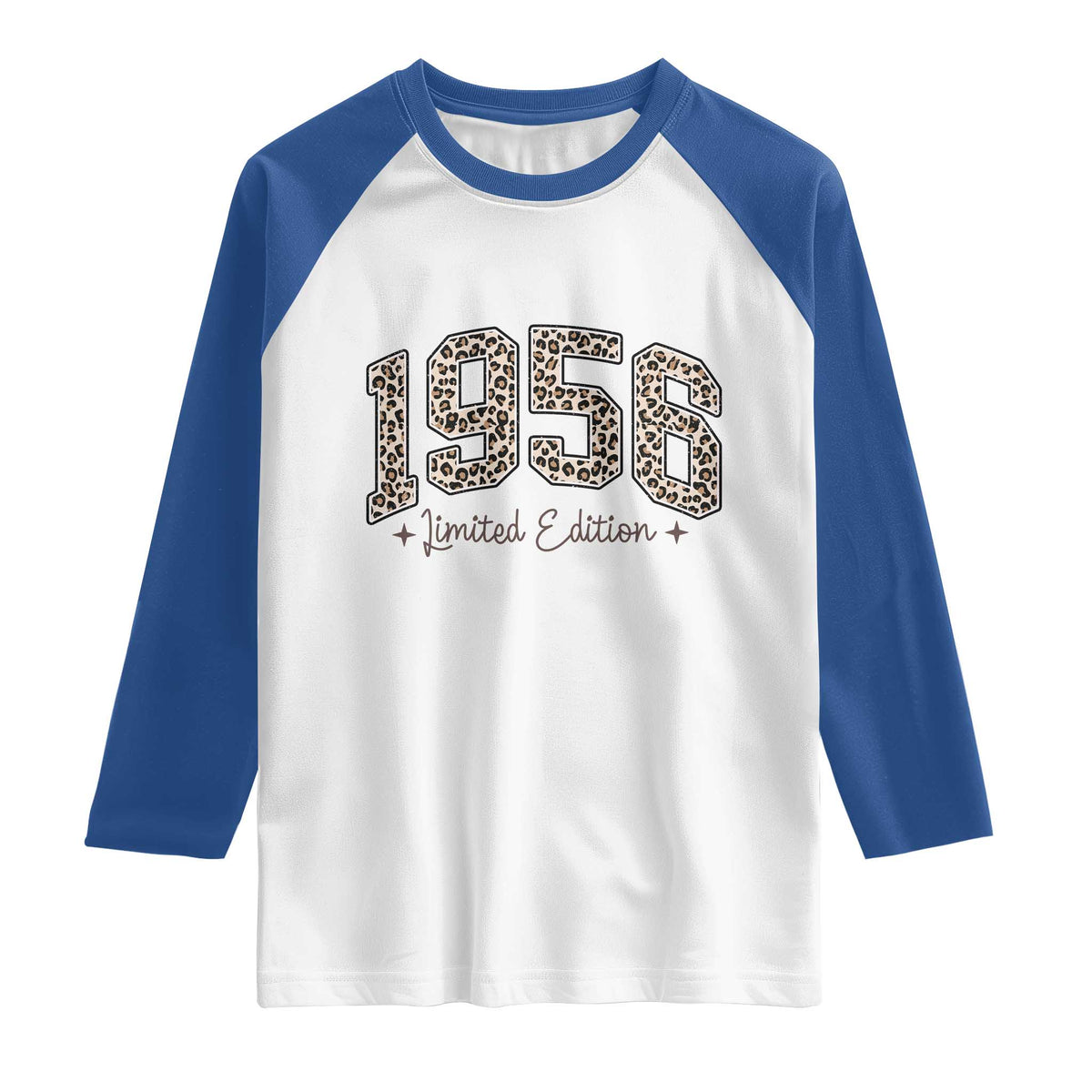 1956 Retro Birthday Raglan Shirt 70 Year Old Leopard 70th Birthday Gifts For Women TS10 White Royal Print Your Wear