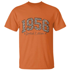1956 Retro Birthday T Shirt 70 Year Old Leopard 70th Birthday Gifts For Women TS10 Orange Print Your Wear