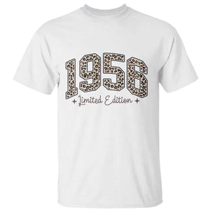 1956 Retro Birthday T Shirt 70 Year Old Leopard 70th Birthday Gifts For Women TS10 White Print Your Wear