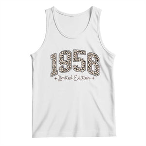 1956 Retro Birthday Tank Top 70 Year Old Leopard 70th Birthday Gifts For Women TS10 White Print Your Wear