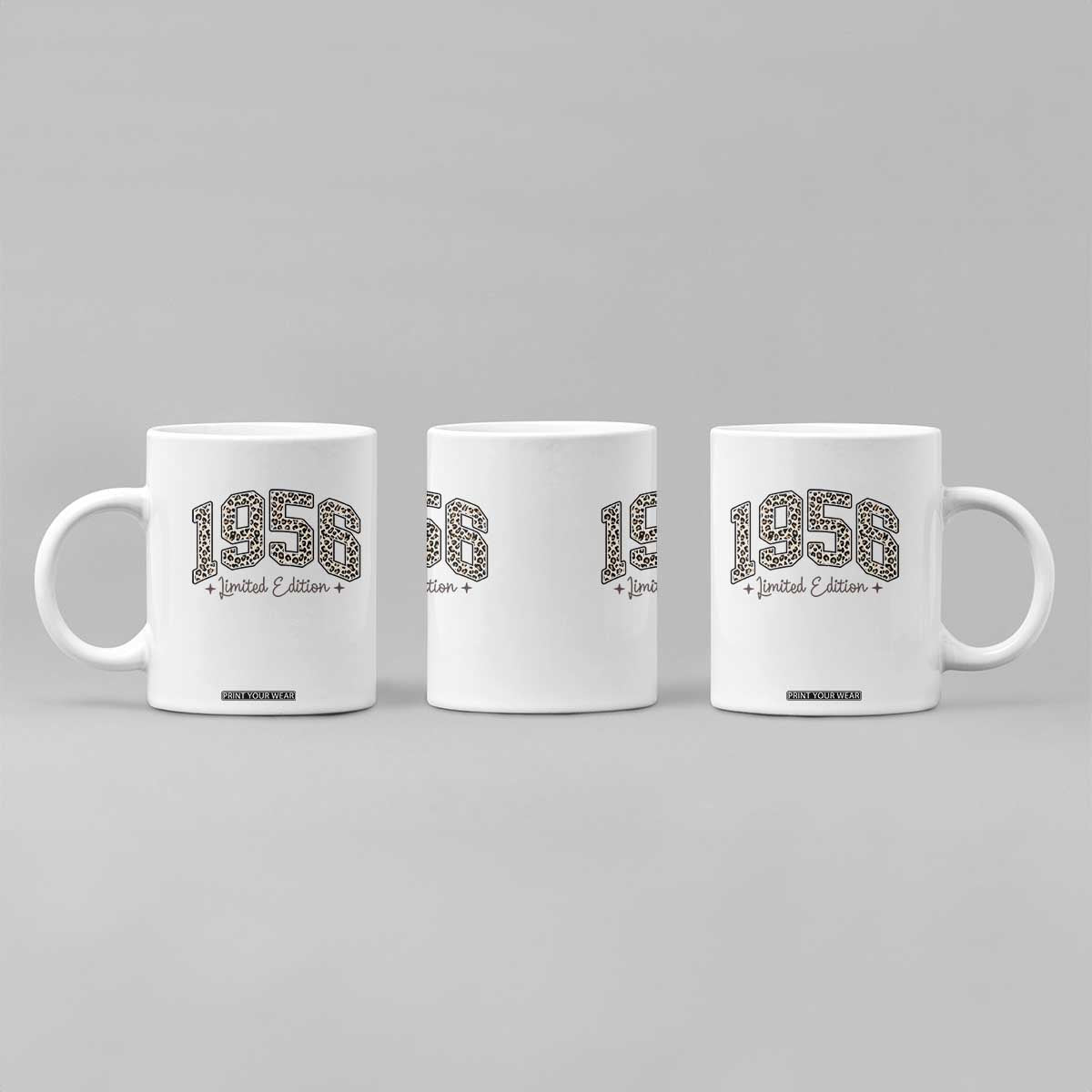 1956 Retro Birthday Coffee Mug 70 Year Old Leopard 70th Birthday Gifts For Women TS10 Print Your Wear