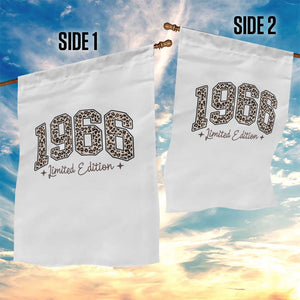 1966 Retro Birthday Garden Flag 60 Year Old Leopard 60th Birthday Gifts For Women TS10 Print Your Wear