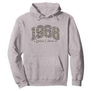 1966 Retro Birthday Hoodie 60 Year Old Leopard 60th Birthday Gifts For Women TS10 Ice Gray Print Your Wear