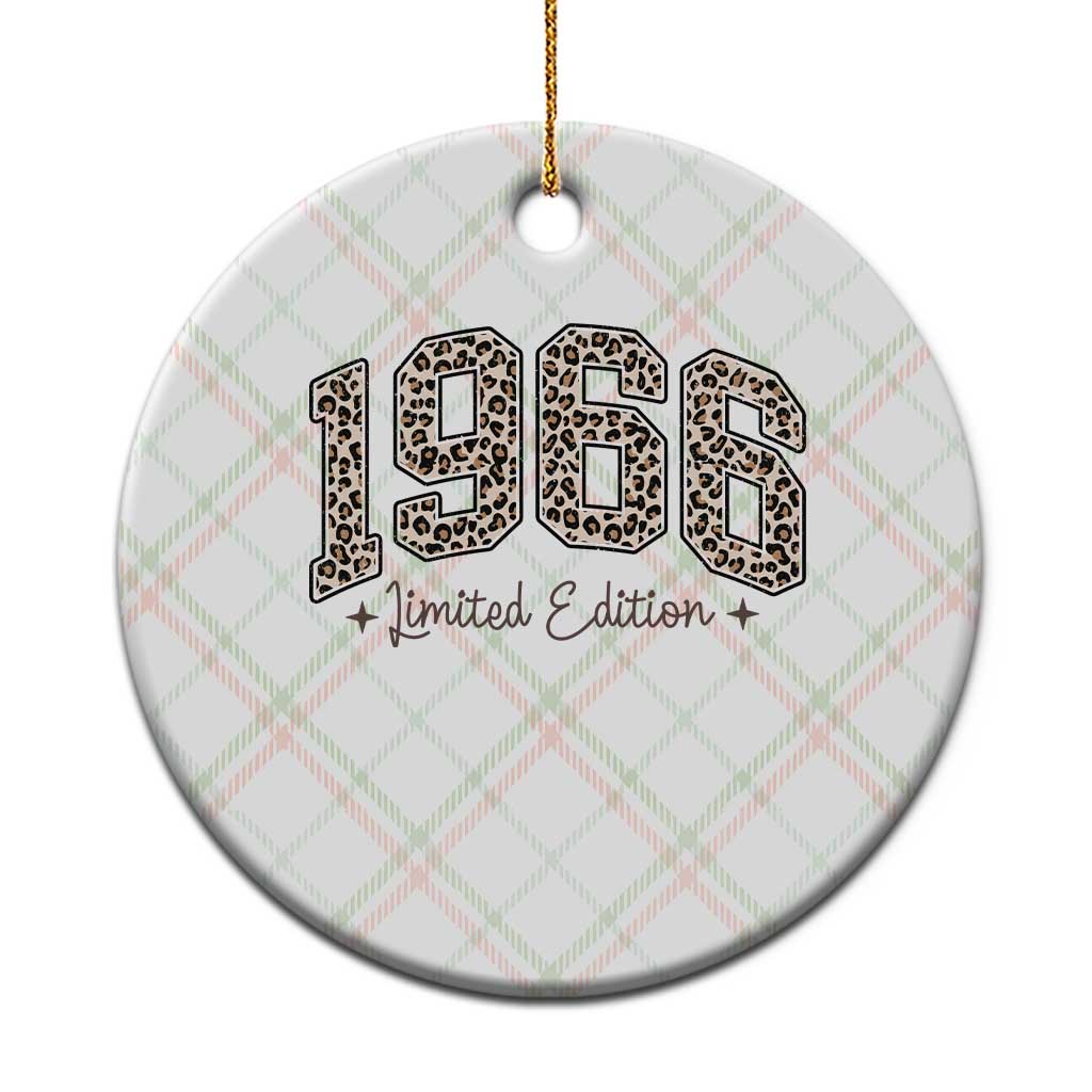 1966 Retro Birthday Ceramic Ornament 60 Year Old Leopard 60th Birthday Gifts For Women TS10 1pc Christmas Plaid Print Your Wear