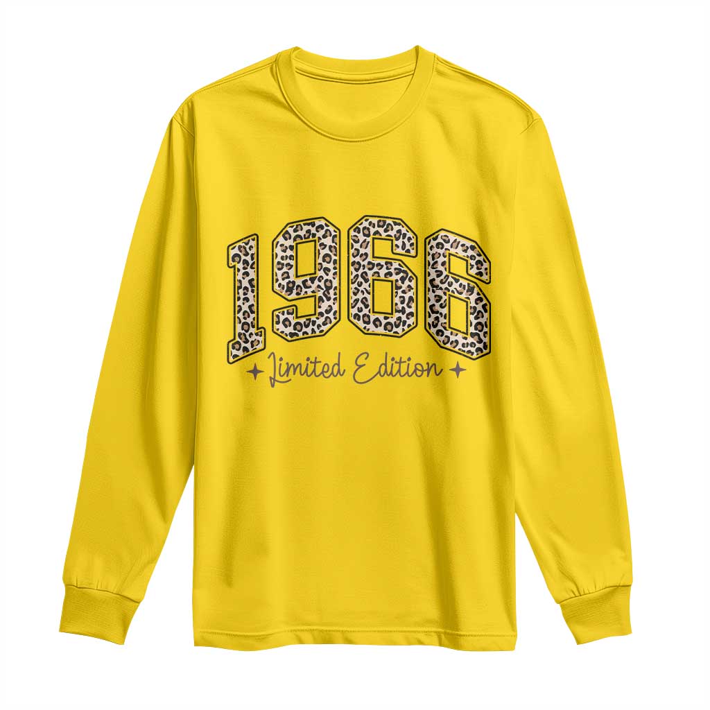 1966 Retro Birthday Long Sleeve Shirt 60 Year Old Leopard 60th Birthday Gifts For Women TS10 Daisy Print Your Wear