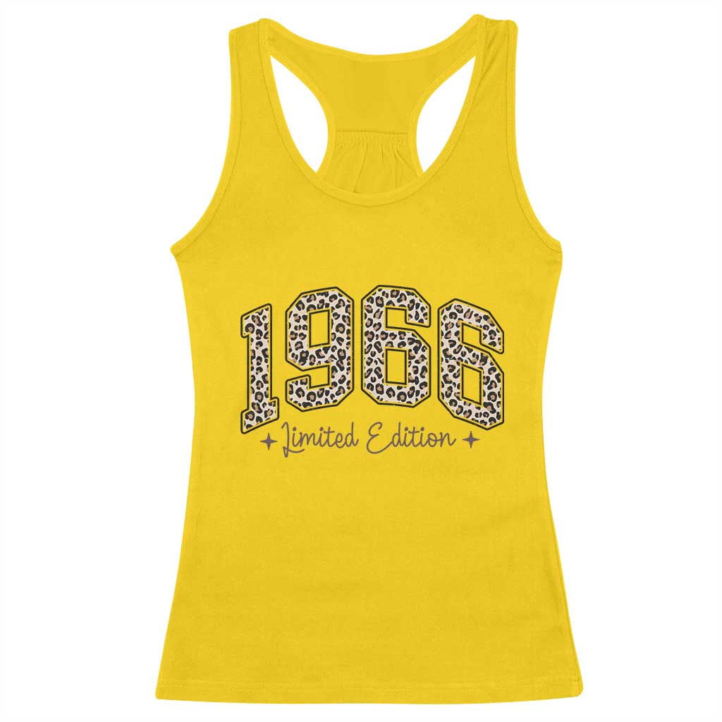 1966 Retro Birthday Racerback Tank Top 60 Year Old Leopard 60th Birthday Gifts For Women TS10 Daisy Print Your Wear