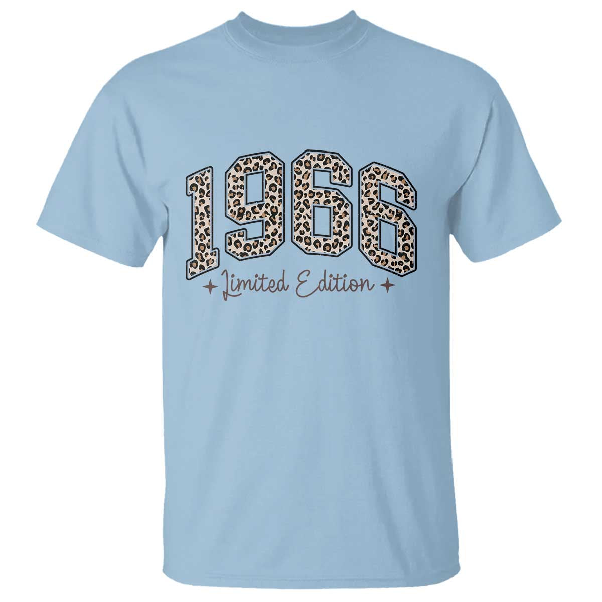 1966 Retro Birthday T Shirt 60 Year Old Leopard 60th Birthday Gifts For Women TS10 Light Blue Print Your Wear