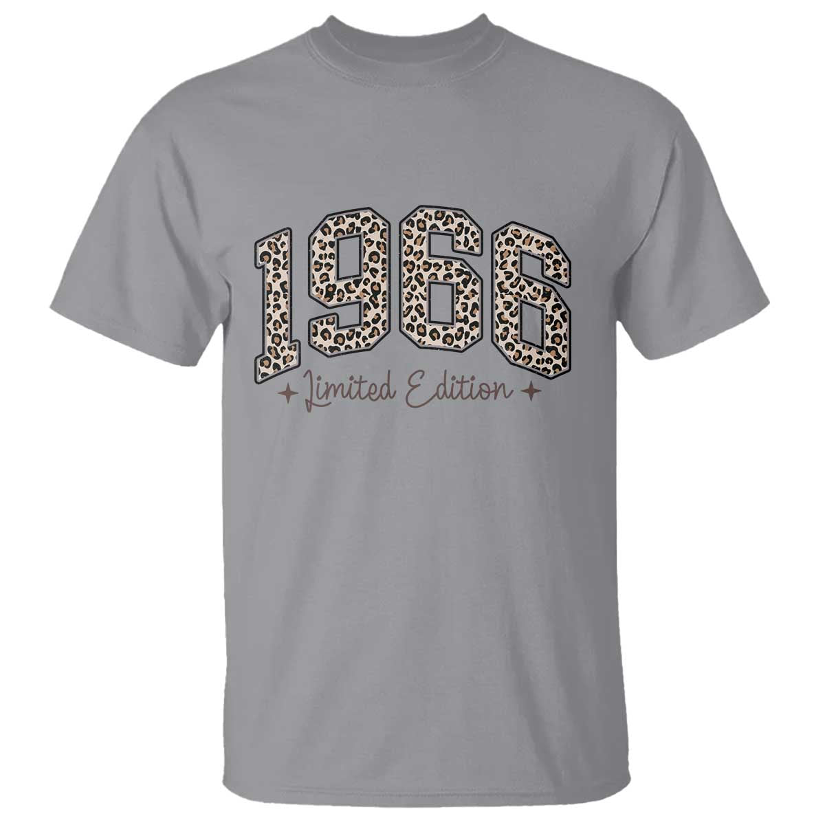 1966 Retro Birthday T Shirt 60 Year Old Leopard 60th Birthday Gifts For Women TS10 Sport Gray Print Your Wear