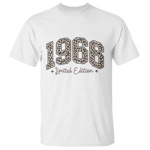 1966 Retro Birthday T Shirt 60 Year Old Leopard 60th Birthday Gifts For Women TS10 White Print Your Wear