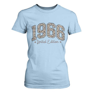 1966 Retro Birthday T Shirt For Women 60 Year Old Leopard 60th Birthday Gifts For Women TS10 Light Blue Print Your Wear