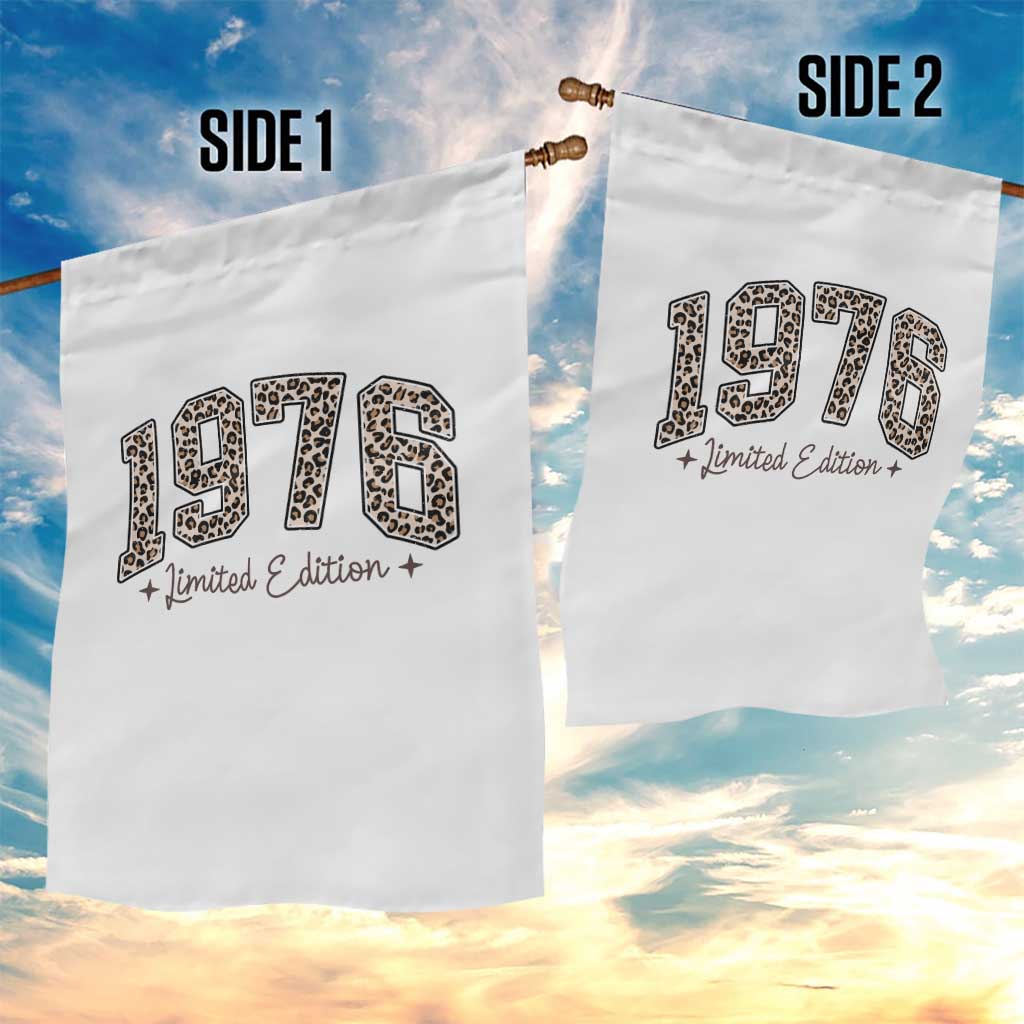 1976 Retro Birthday Garden Flag 50 Year Old Leopard 50th Birthday Gifts For Women TS10 Print Your Wear