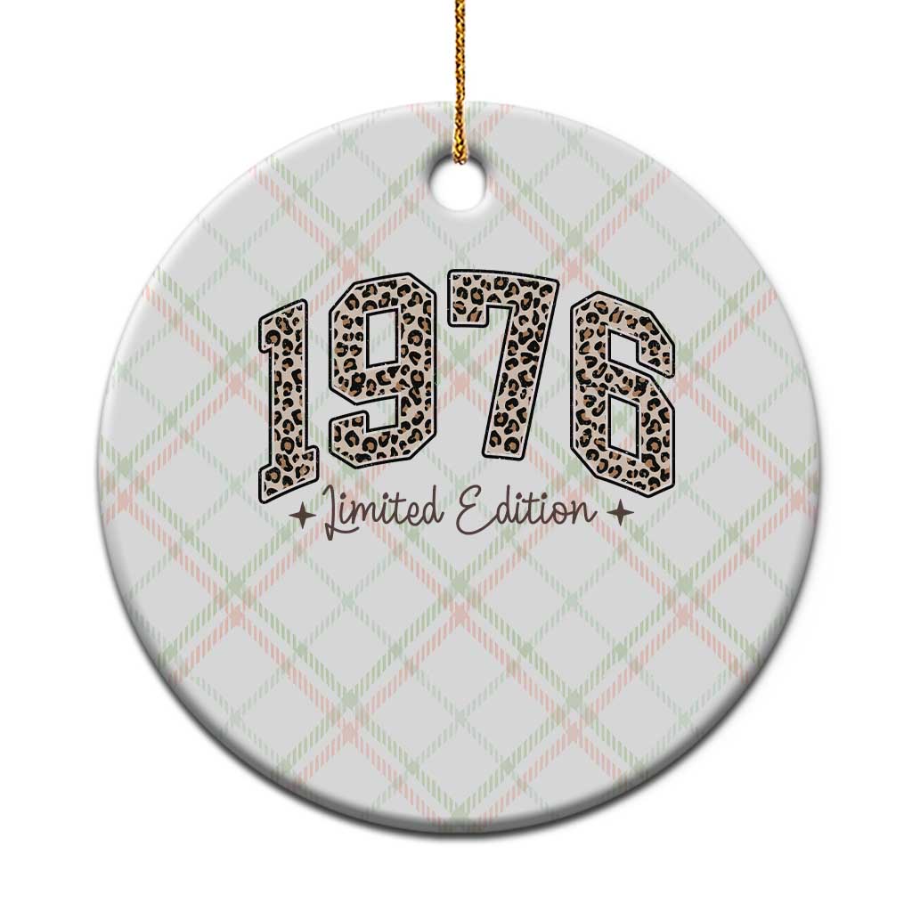 1976 Retro Birthday Ceramic Ornament 50 Year Old Leopard 50th Birthday Gifts For Women TS10 1pc Christmas Plaid Print Your Wear