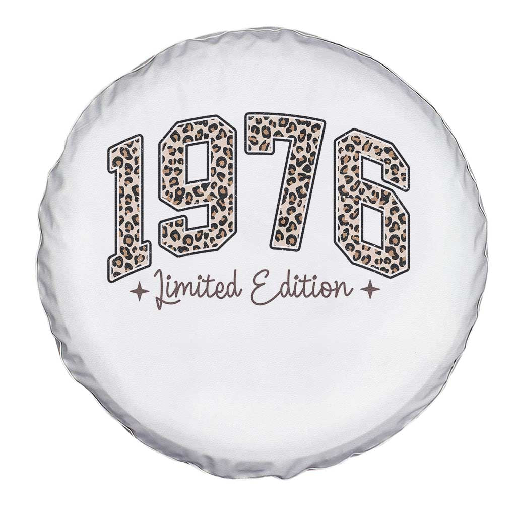 1976 Retro Birthday Spare Tire Cover 50 Year Old Leopard 50th Birthday Gifts For Women TS10 Print Your Wear