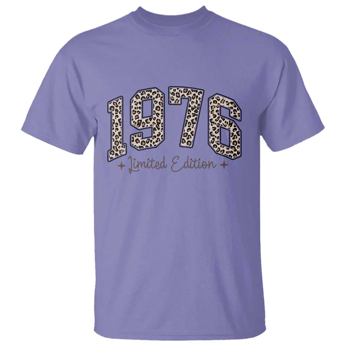 1976 Retro Birthday T Shirt 50 Year Old Leopard 50th Birthday Gifts For Women TS10 Violet Print Your Wear
