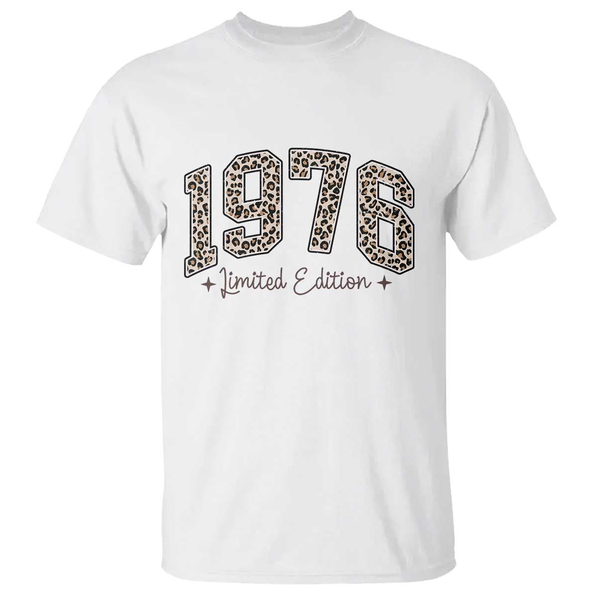 1976 Retro Birthday T Shirt 50 Year Old Leopard 50th Birthday Gifts For Women TS10 White Print Your Wear