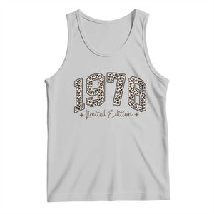 1976 Retro Birthday Tank Top 50 Year Old Leopard 50th Birthday Gifts For Women TS10 Ash Print Your Wear