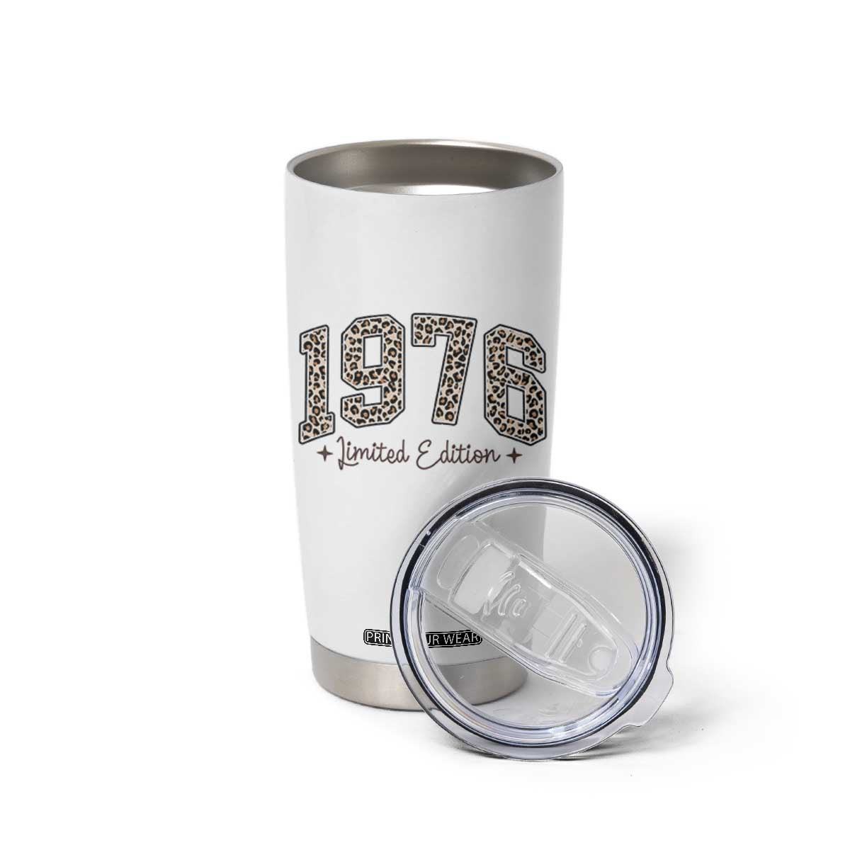 1976 Retro Birthday Tumbler Cup 50 Year Old Leopard 50th Birthday Gifts For Women TS10 Print Your Wear
