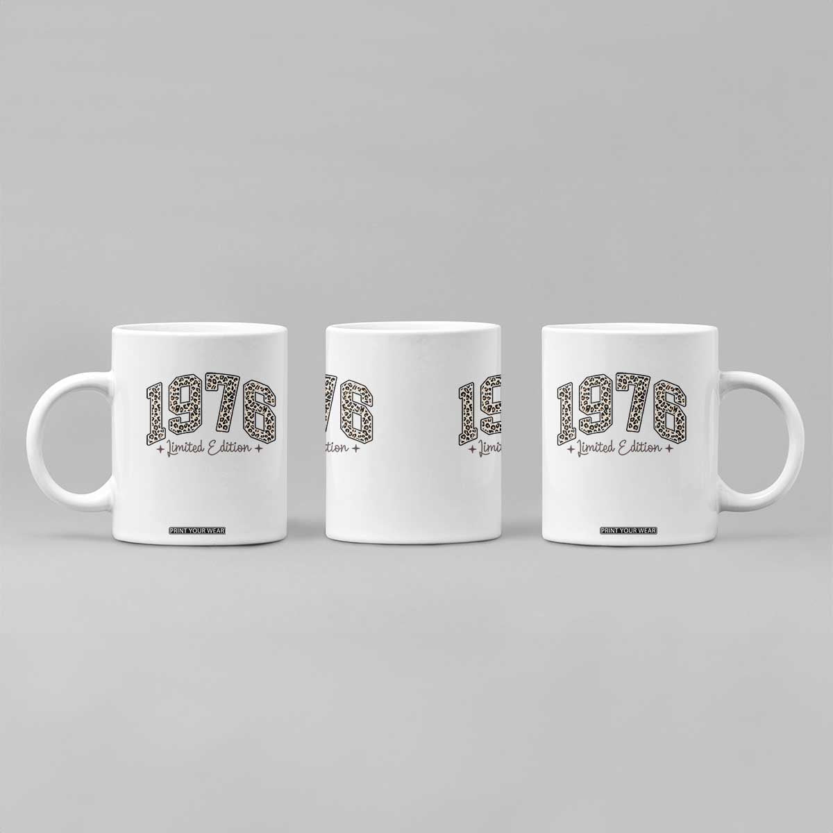 1976 Retro Birthday Coffee Mug 50 Year Old Leopard 50th Birthday Gifts For Women TS10 Print Your Wear