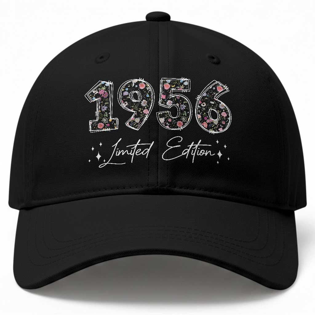 70th Birthday Baseball Cap Floral 1956 70 Year Old Birthday Gifts For Women TS10 Print Your Wear