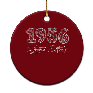 70th Birthday Ceramic Ornament Floral 1956 70 Year Old Birthday Gifts For Women TS10 1pc Red Print Your Wear