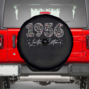 70th Birthday Spare Tire Cover Floral 1956 70 Year Old Birthday Gifts For Women TS10 Black Print Your Wear