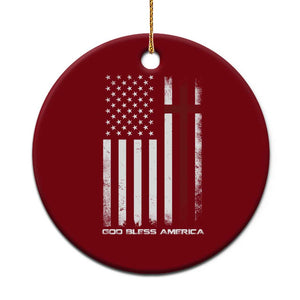 God Bless America Ceramic Ornament America Pride USA US Flag Patriotic 4th of July TS10 1pc Red Print Your Wear