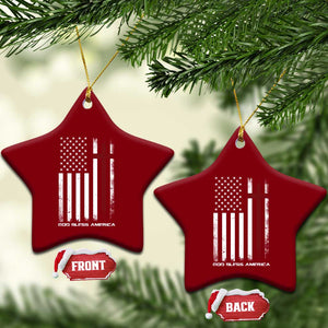 God Bless America Ceramic Ornament America Pride USA US Flag Patriotic 4th of July TS10 Print Your Wear