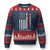 God Bless America Ugly Christmas Sweater America Pride USA US Flag Patriotic 4th of July TS10 Navy Red Print Your Wear