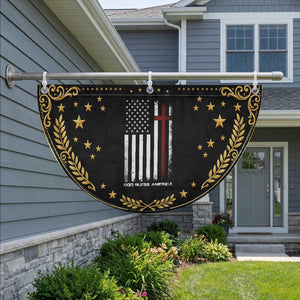 God Bless America Patriotic Fan Flag America Pride USA US Flag 4th of July