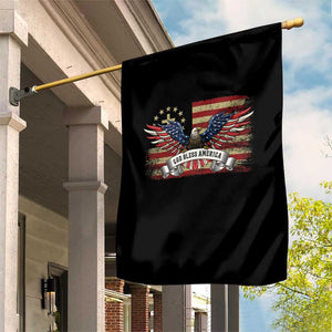 God Bless America Garden Flag Vintage Eagle Christian Cross Flag 4th Of July TS10 Print Your Wear
